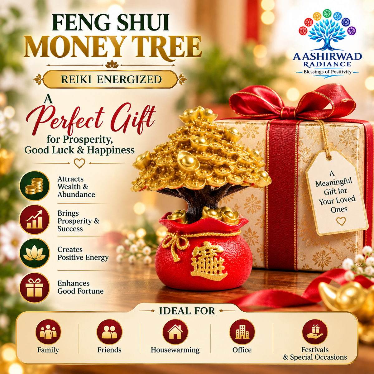 Feng Shui Money Tree – 3 Inches | Reiki Energized