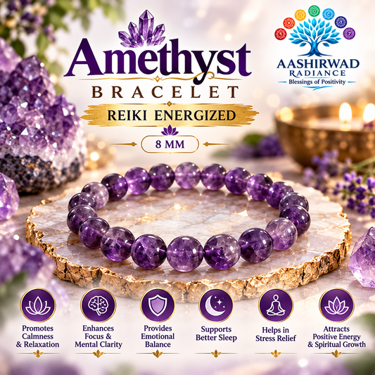Amethyst Bracelet – Reiki Energized
