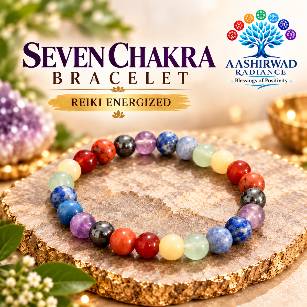 Seven Chakra Bracelet – Reiki Energized