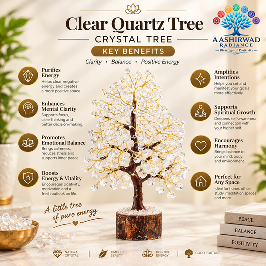 Clear Quartz Tree – 300 Beads | Reiki Energized