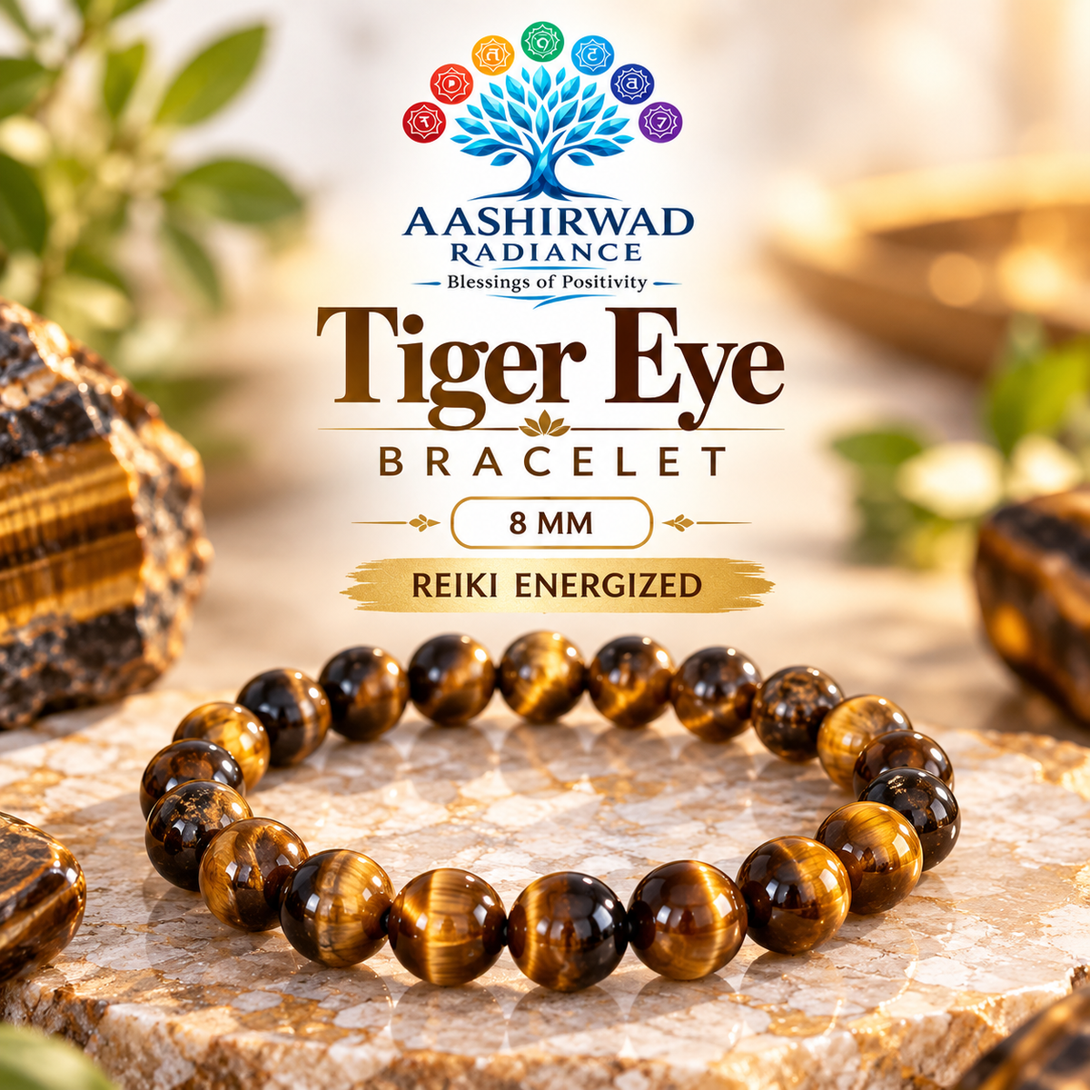 Tiger Eye Bracelet – Reiki Energized