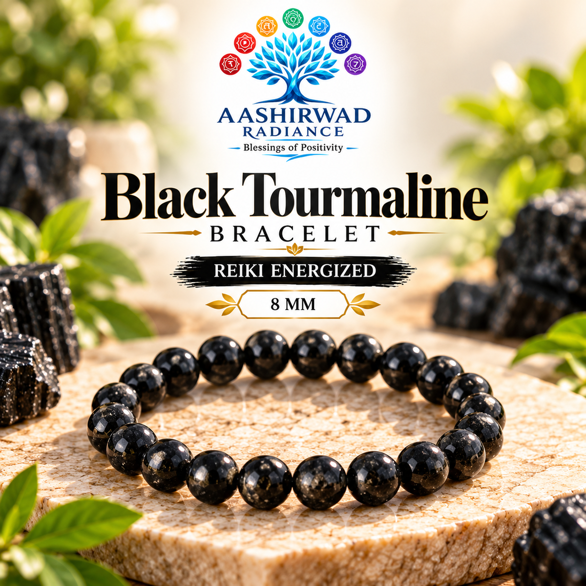 Black Tourmaline Bracelet – Reiki Energized