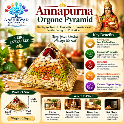 Annapurna Orgone Pyramid – Reiki Energized