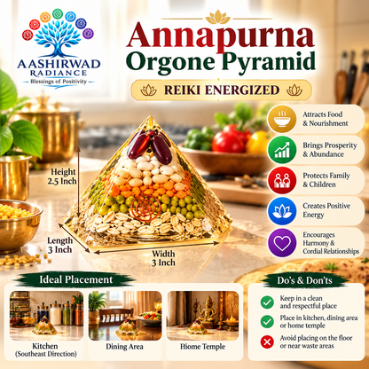 Annapurna Orgone Pyramid – Reiki Energized