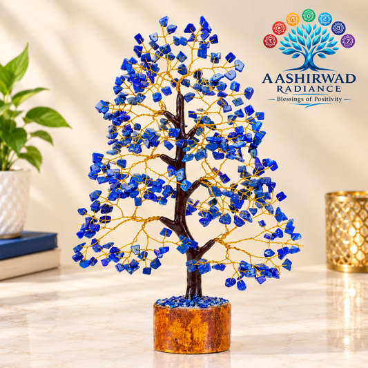 Blue Lapis Lazuli Crystal Tree - 300 Beads | Reiki Energized