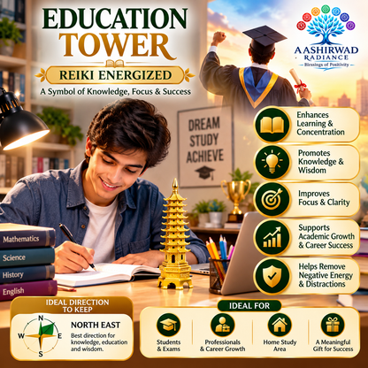 Education Tower (Wenchang Pagoda) – 5 Inches | Reiki Energized