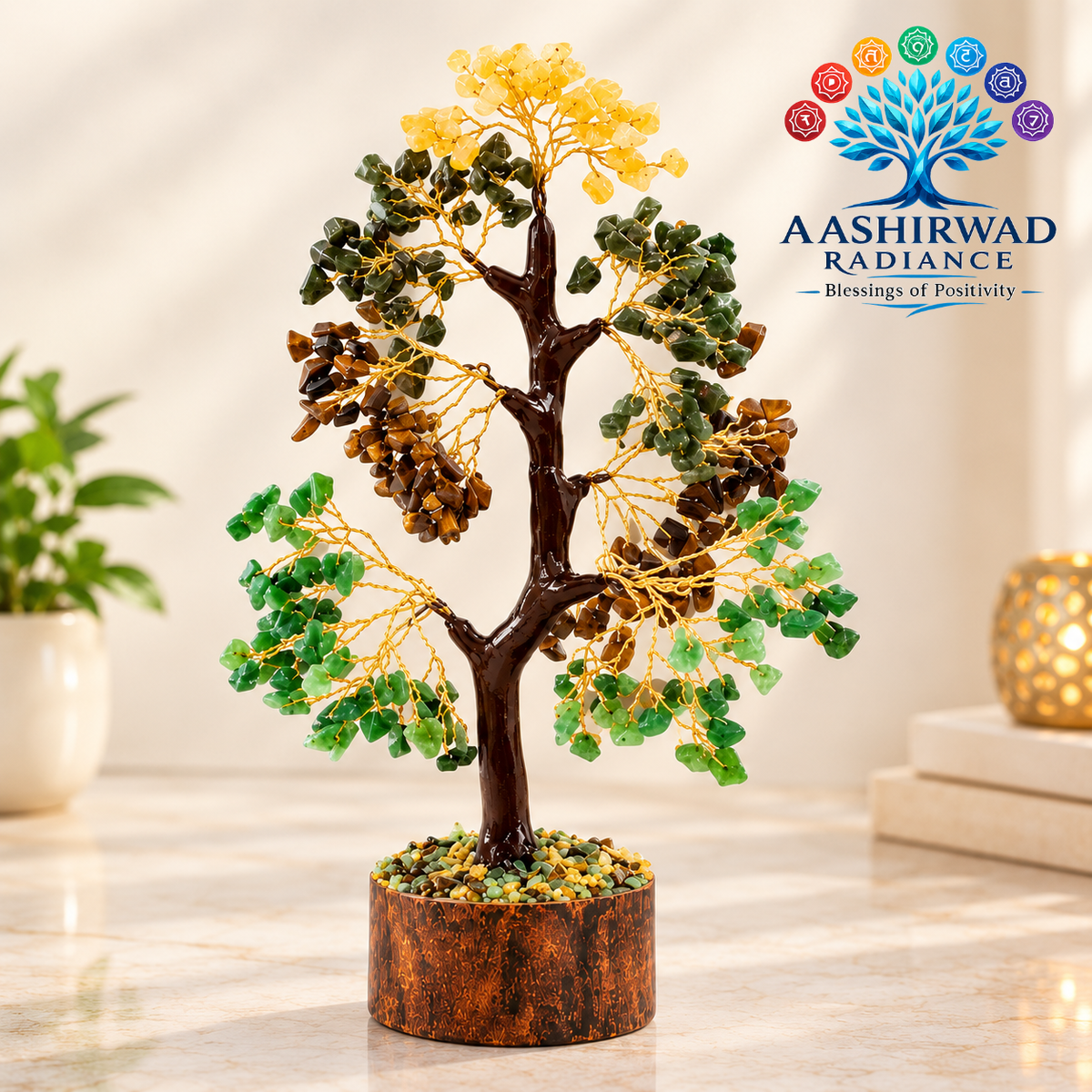 Money Magnet Tree - 300 Beads | Reiki Energized