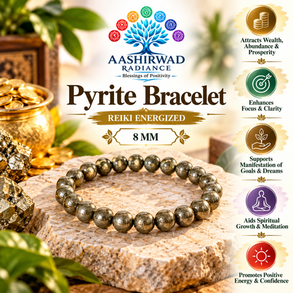 Pyrite Bracelet – Reiki Energized