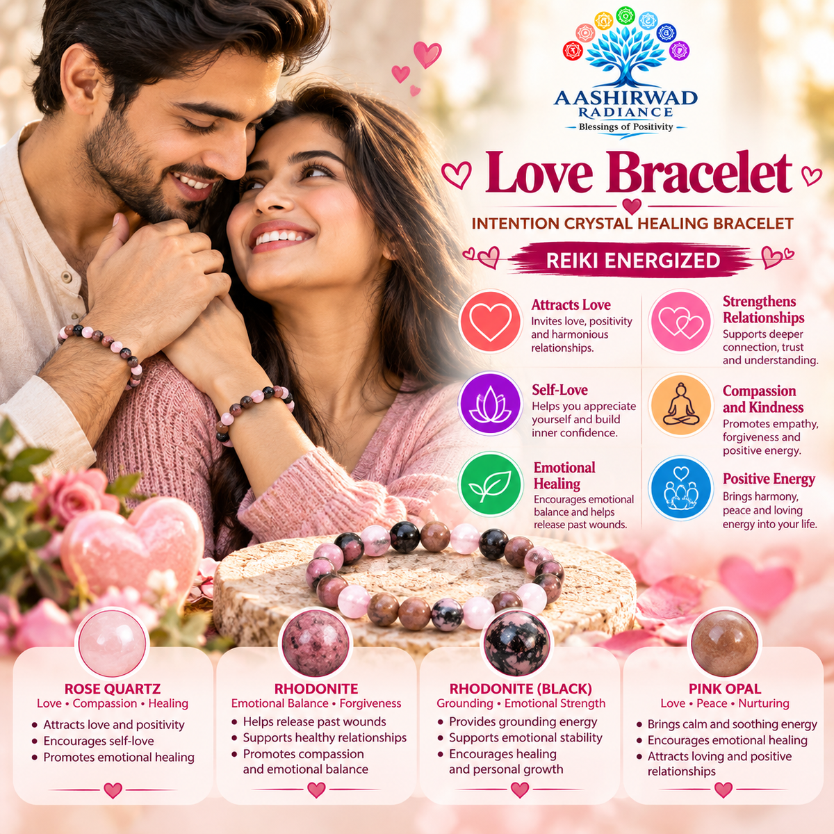 Love Bracelet – Reiki Energized