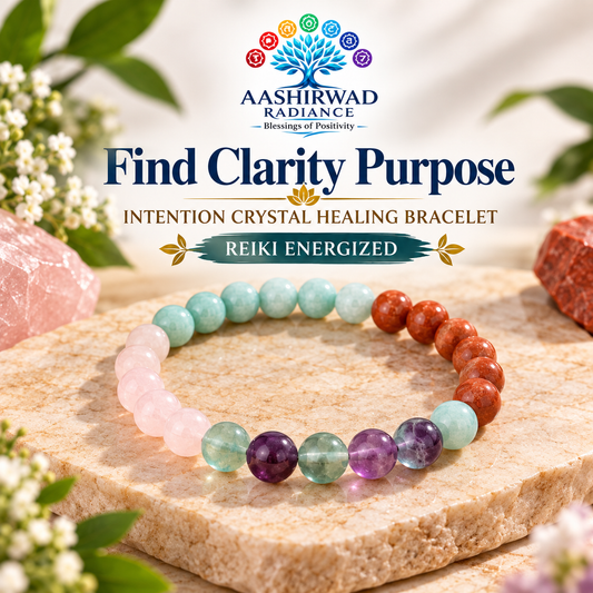 Find Clarity Purpose – Intention Crystal Healing Bracelet - Reiki Energized