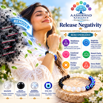 Release Negativity Intention Bracelet - Reiki Energized