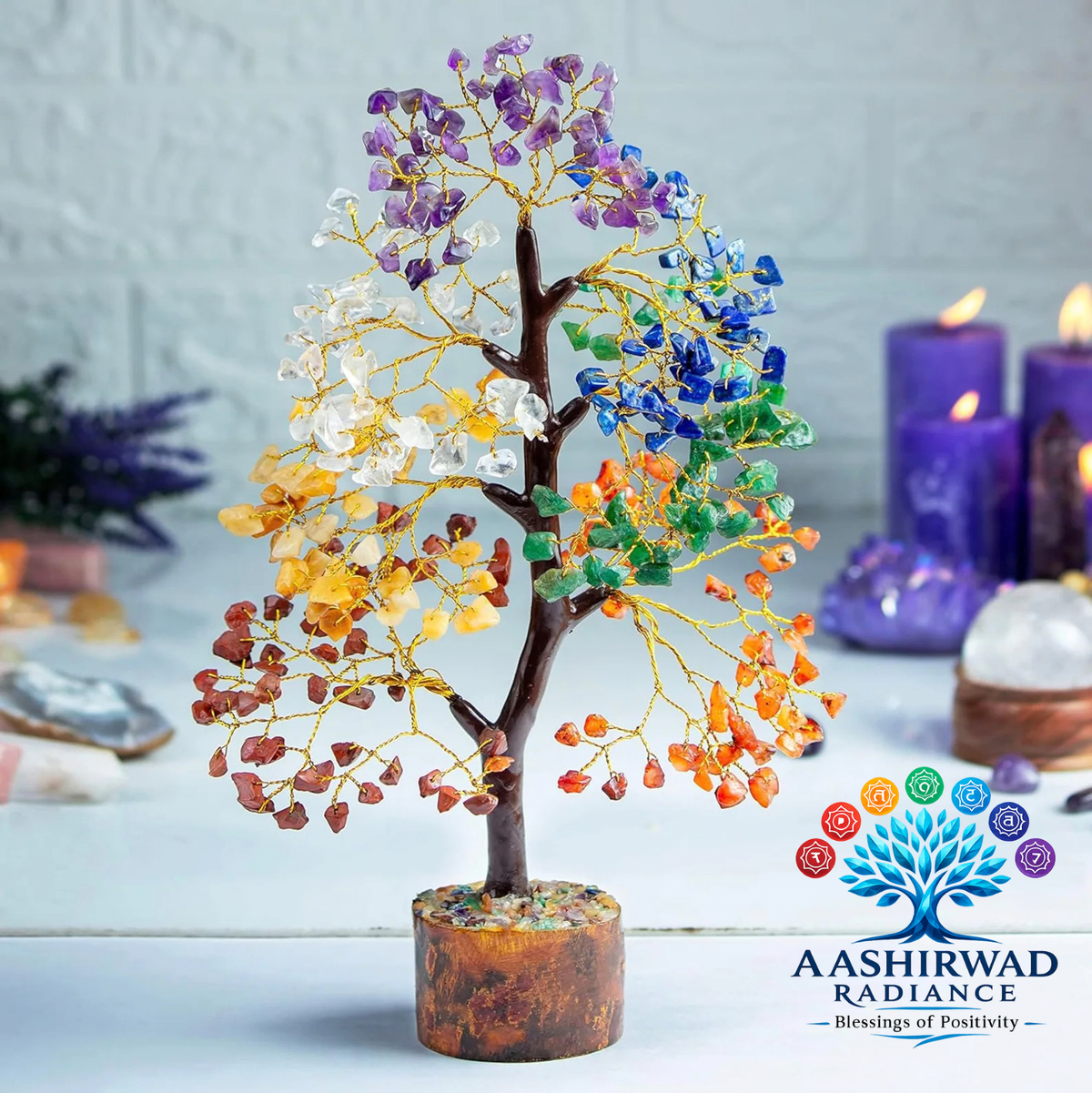 Seven Chakra Tree - 300 Beads | Reiki Energized